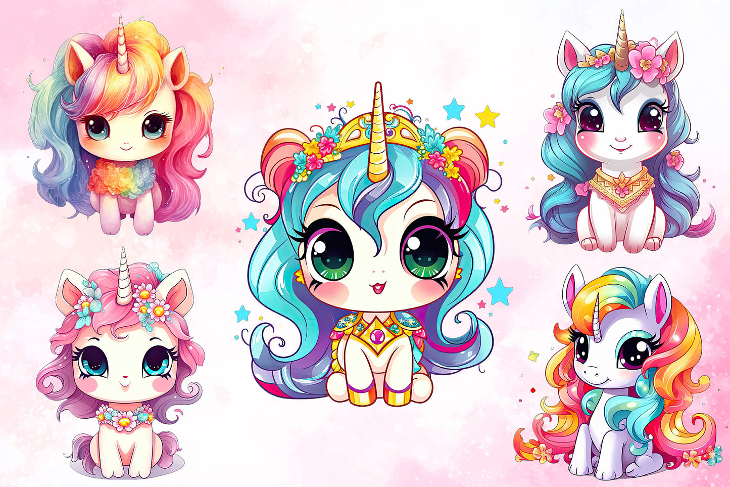 Cute Unicorn Baby Sublimation Bundle