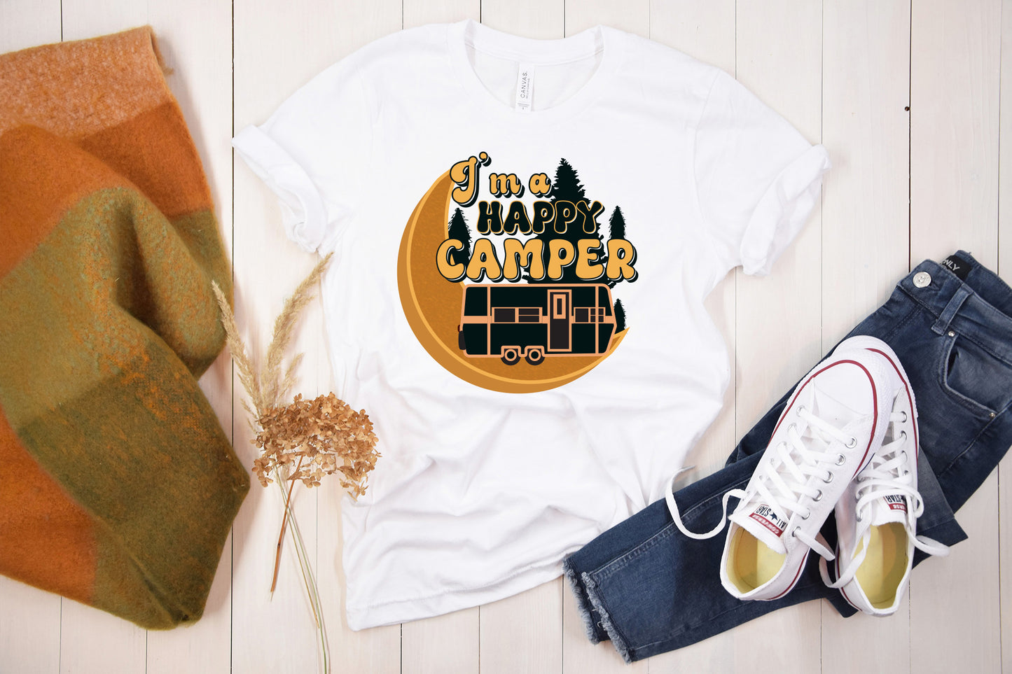 Retro Camping Sublimation | I'm a Happy Camper PNG