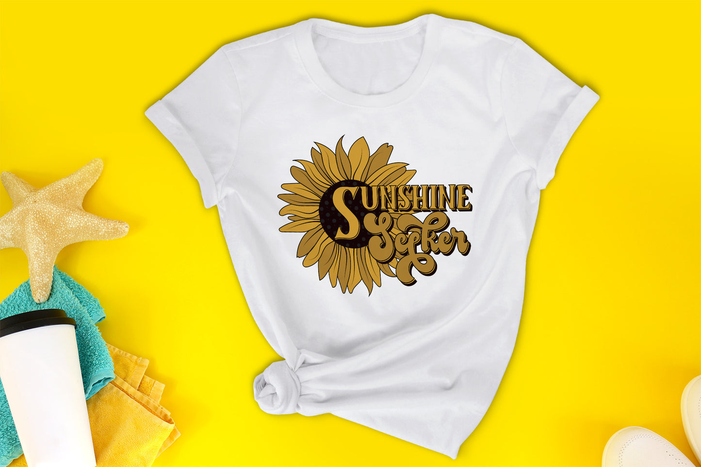 Retro Summer Sublimation - Sunshine Seeker PNG