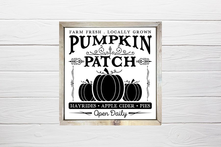 Vintage Fall Sign SVG - Pumpkin Patch SVG