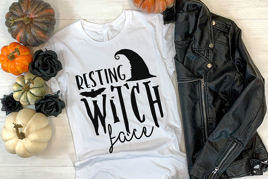 Resting Witch Face - Free Halloween SVG