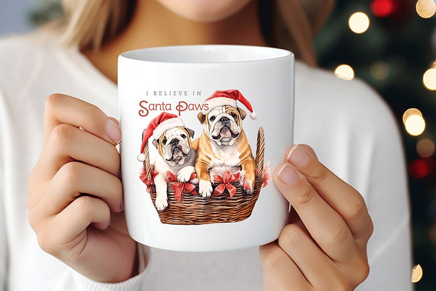 I Believe in Santa Paws, Funny Christmas Dog Saying