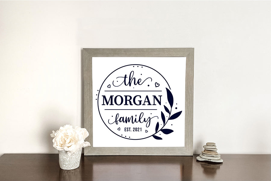 Family Name Monogram SVG, Family Sign SVG