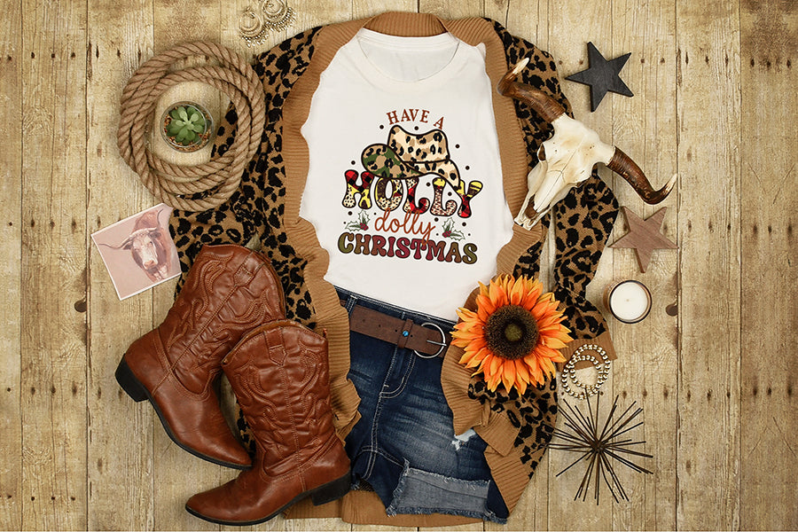 Have a Holly Dolly Christmas Sublimation