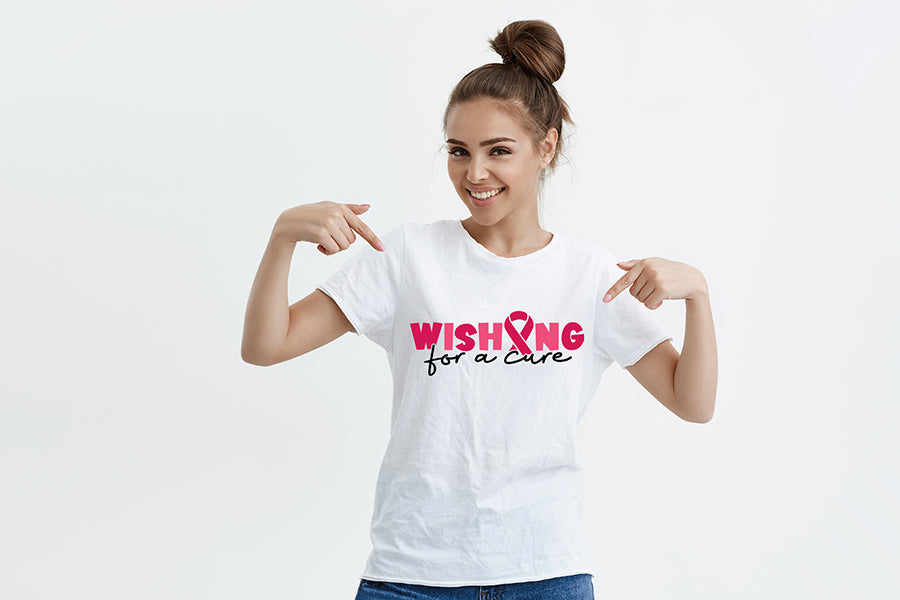 Wishing for a Cure, Breast Cancer SVG