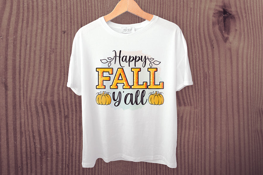 Fall Sublimation Design - Happy Fall Y'all