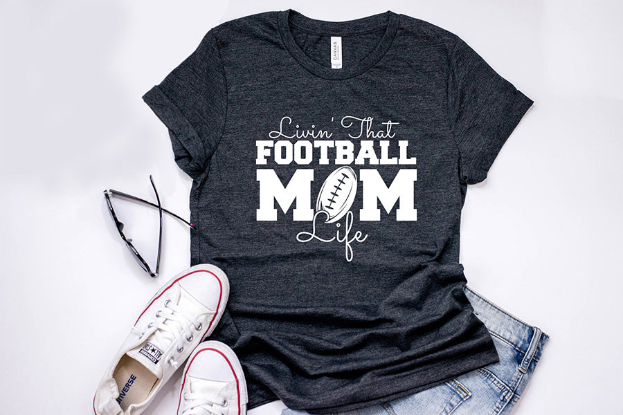 Livin That Football Mom Life | Football SVG