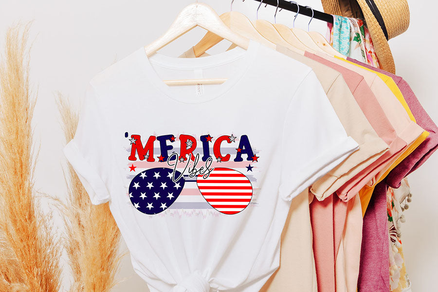 Merica Vibes - Patriotic Sublimation Design