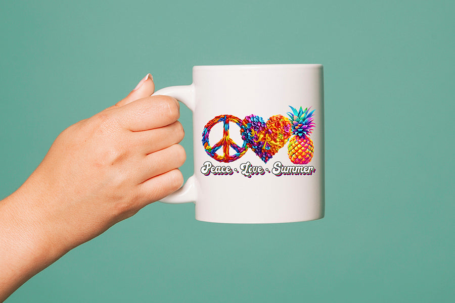 Peace Love Summer PNG Sublimation Design