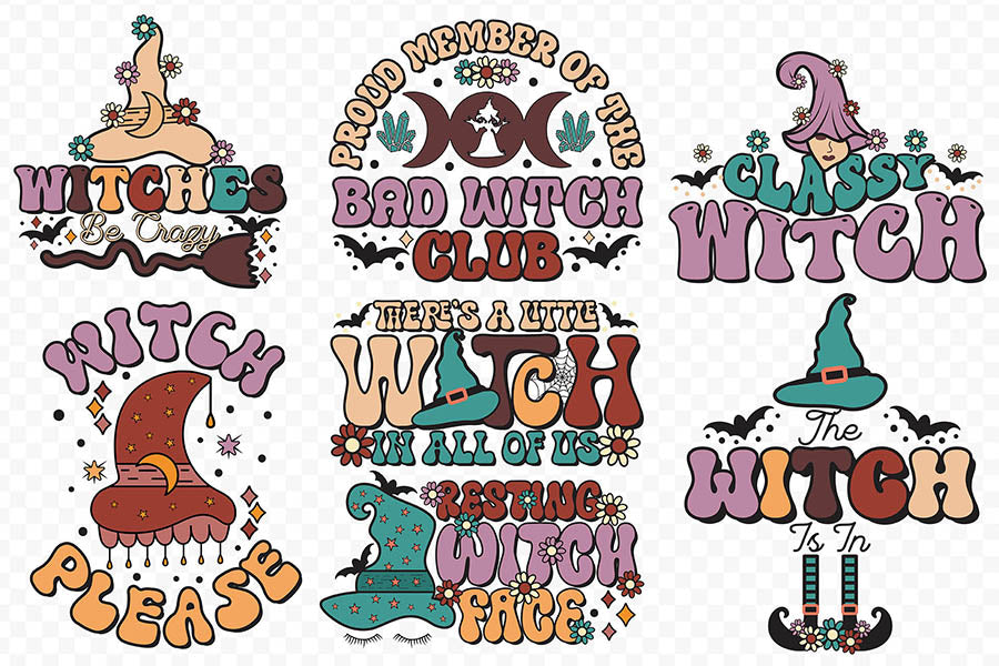 Halloween Witch Sublimation Bundle