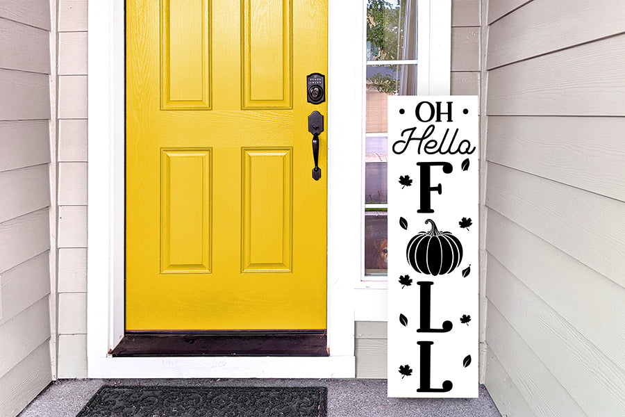 Fall Porch Sign SVG | Oh Hello Fall