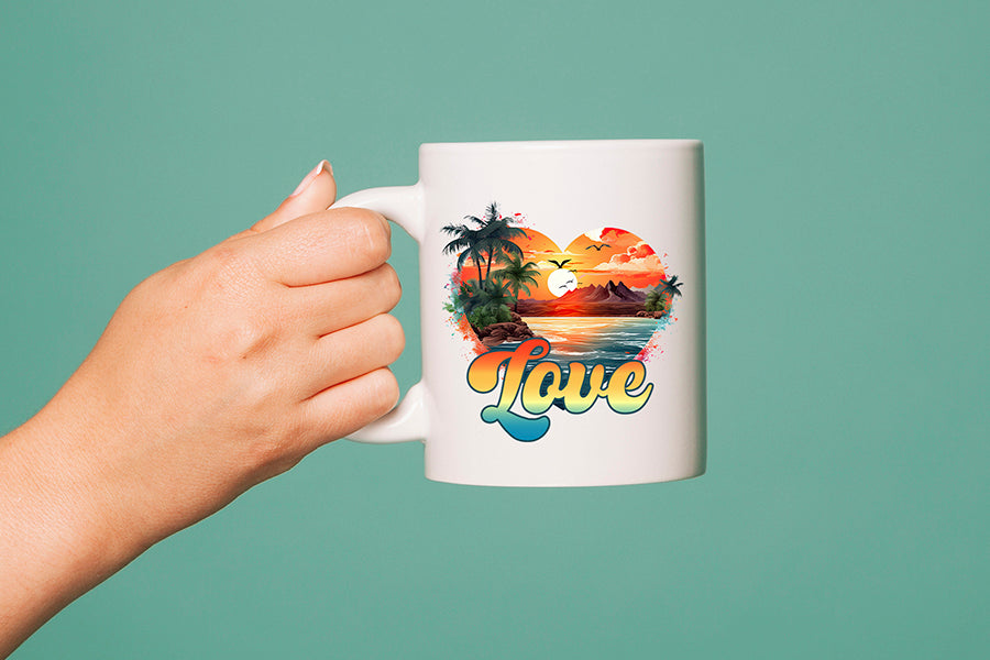 Summer and Beach Sublimation - Love PNG