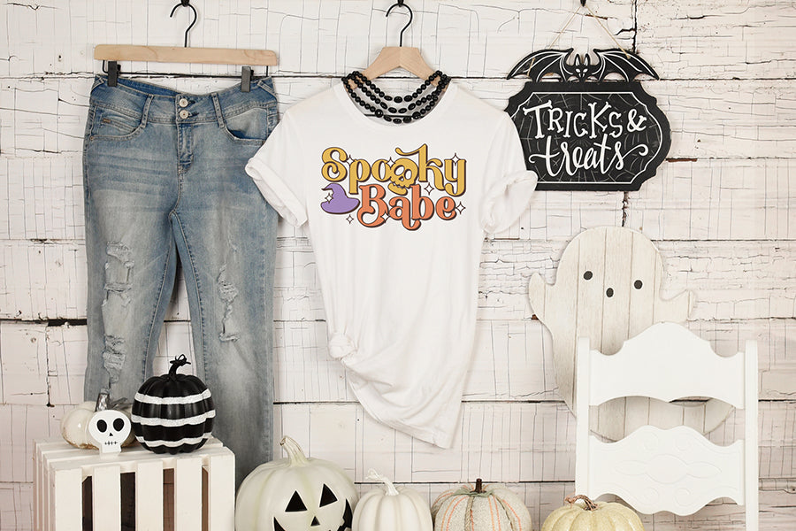 Retro Halloween Sublimation - Spooky Babe
