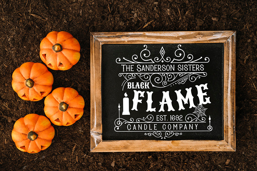 Vintage Halloween SVG | The Sanderson Sisters Black Flame