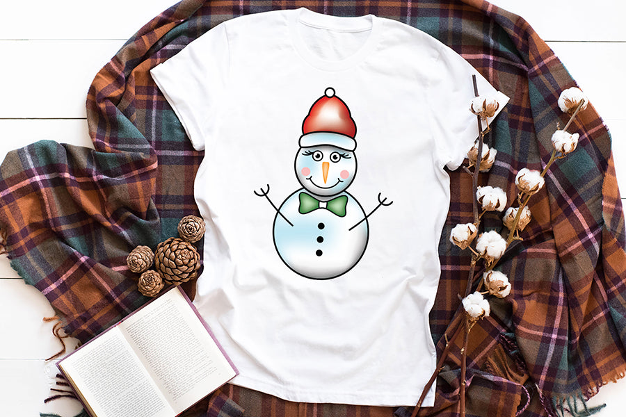 Christmas Snowman Clipart Bundle