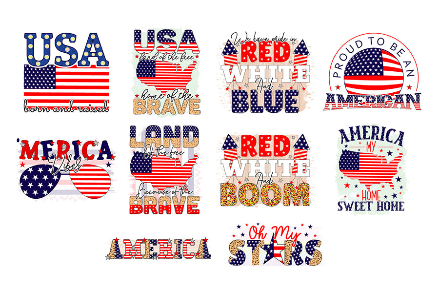 Patriotic PNG Sublimation Bundle