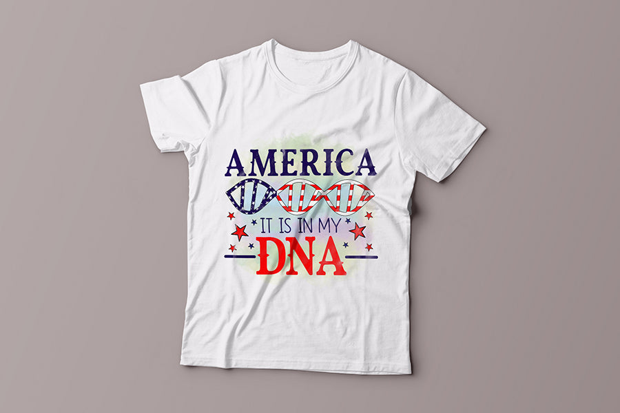 America It is in My DNA, Sublimation PNG