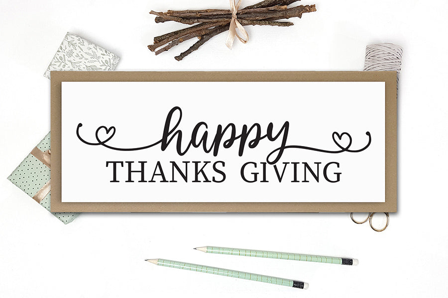 Happy Thanks Giving, Thanksgiving Sign SVG