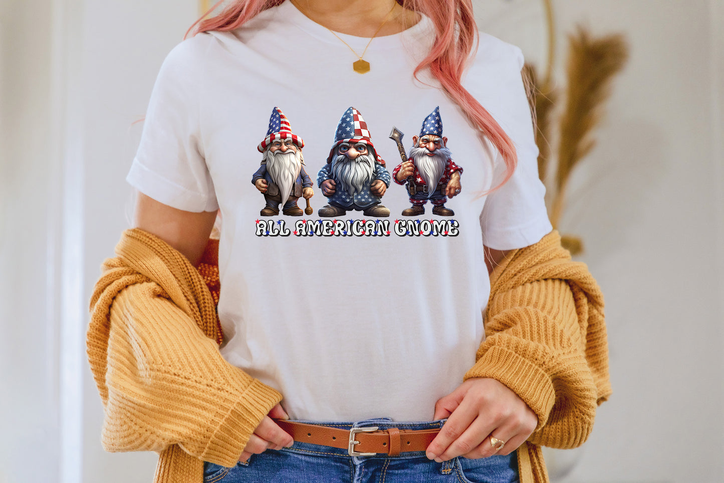 4th of July PNG Sublimation | All American Gnome
