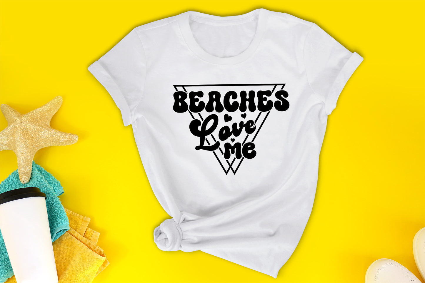 Retro Summer SVG - Beaches Love Me SVG