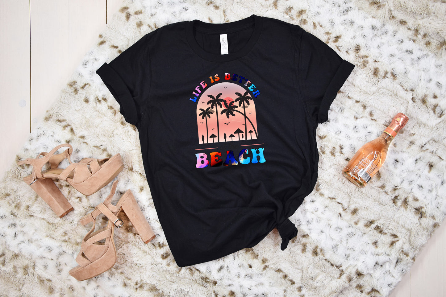 Retro Summer PNG, Life is Better at the Beach