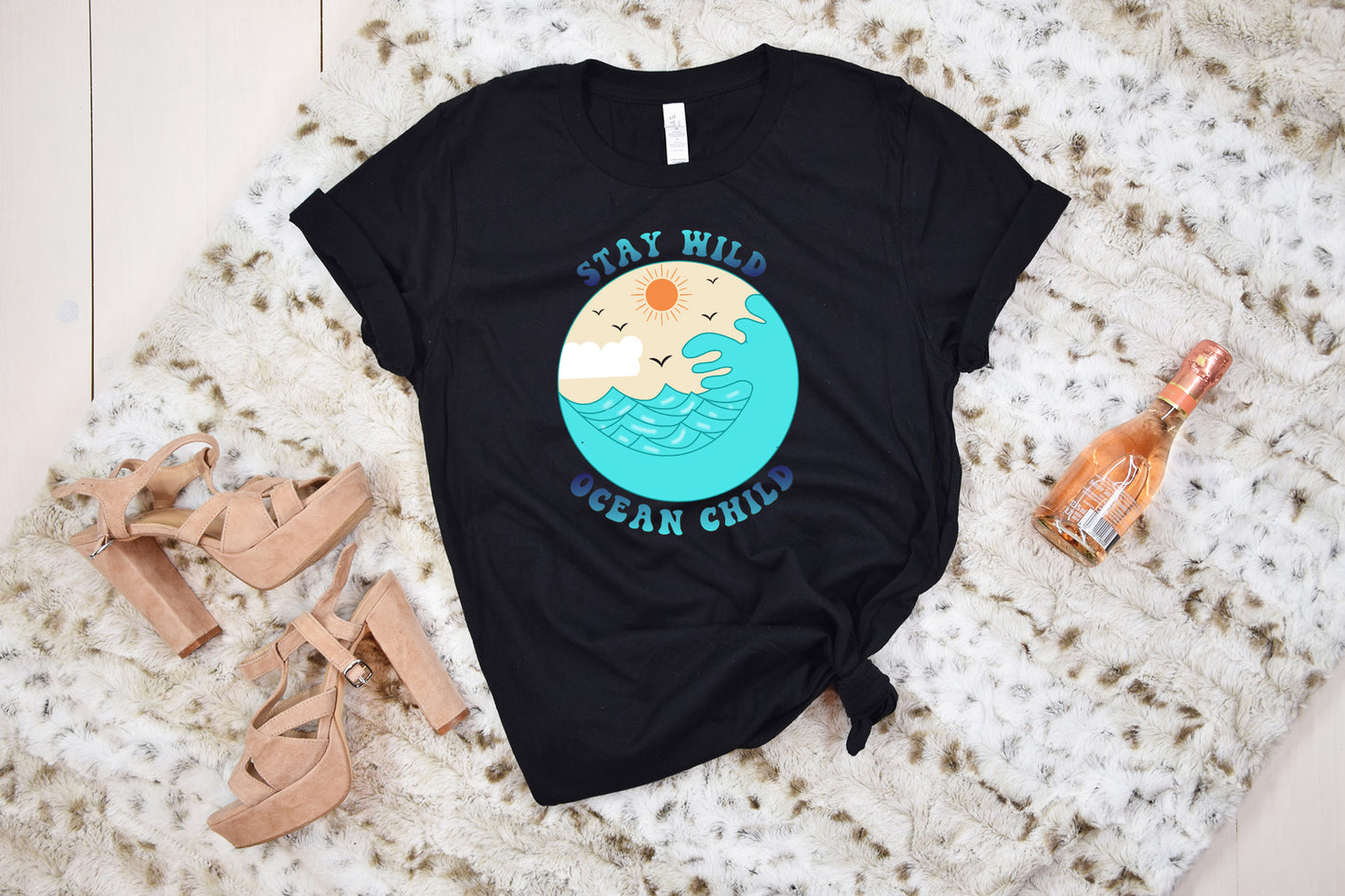 Retro Summer PNG, Stay Wild Ocean Child
