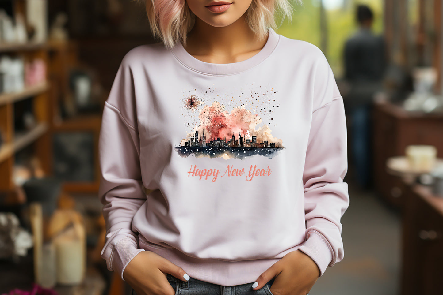 Happy New Year Sublimation Design