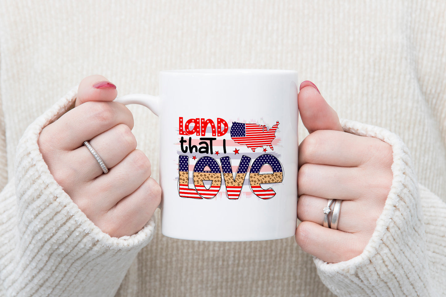 Land That I Love PNG - Patriotic Sublimation Design