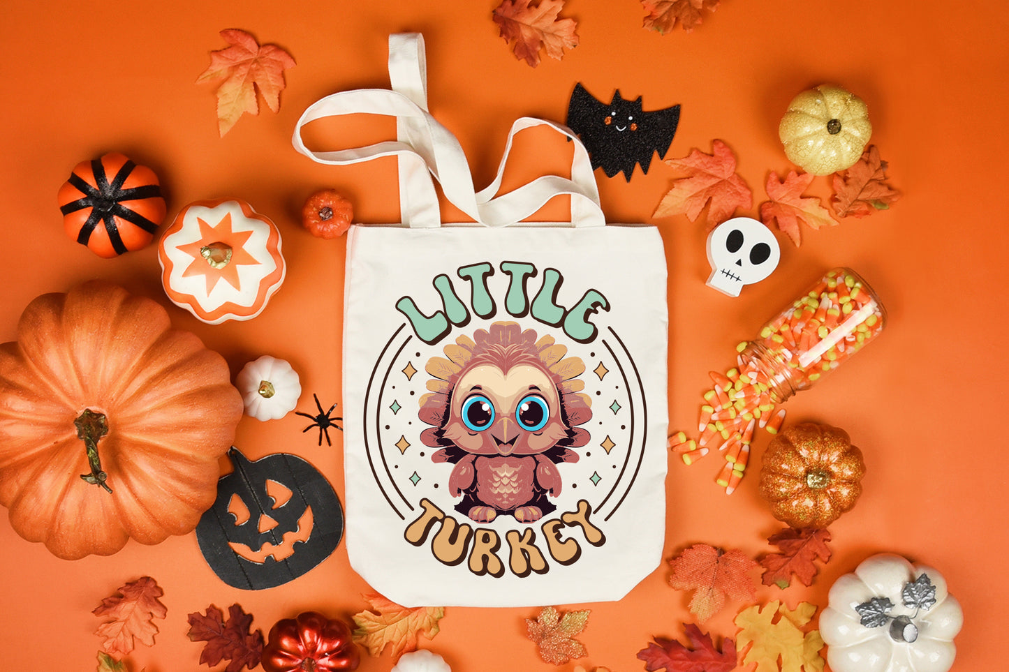 Little Turkey - Retro Thanksgiving Sublimation