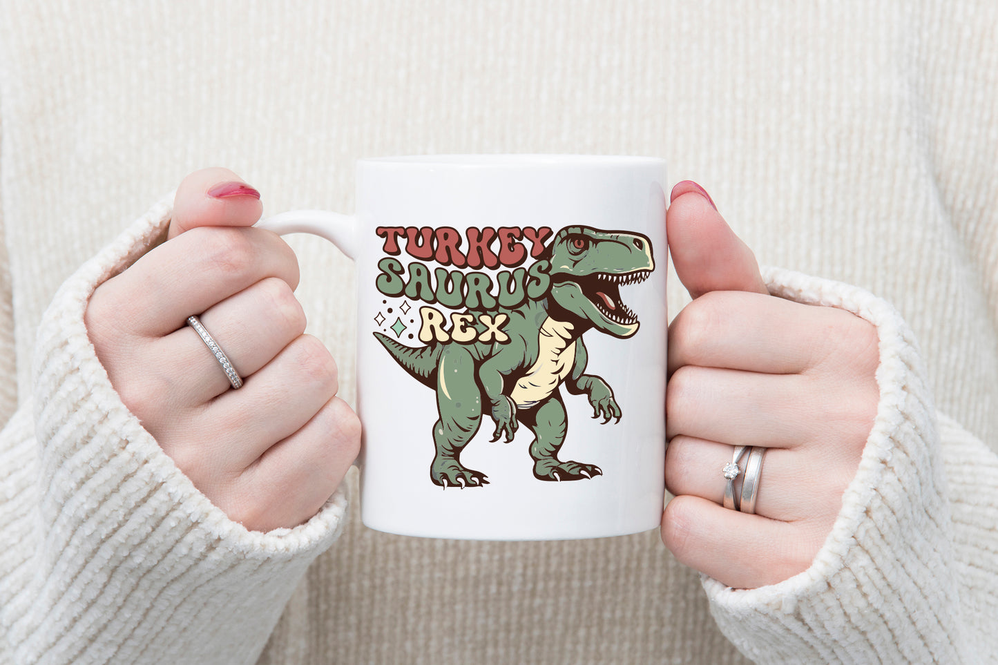 Turkey Saurus Rex PNG Retro Sublimation Design