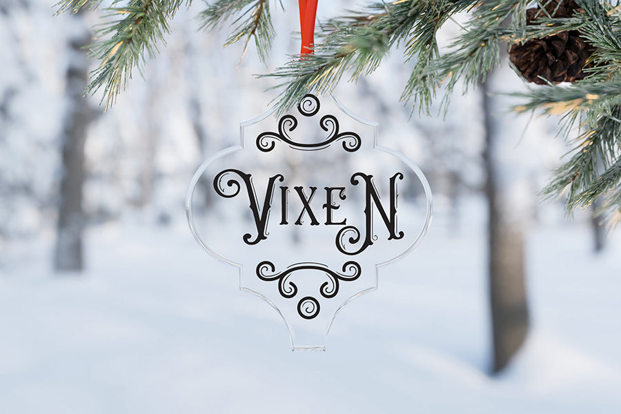 Reindeer Names Arabesque Ornament SVG Bundle