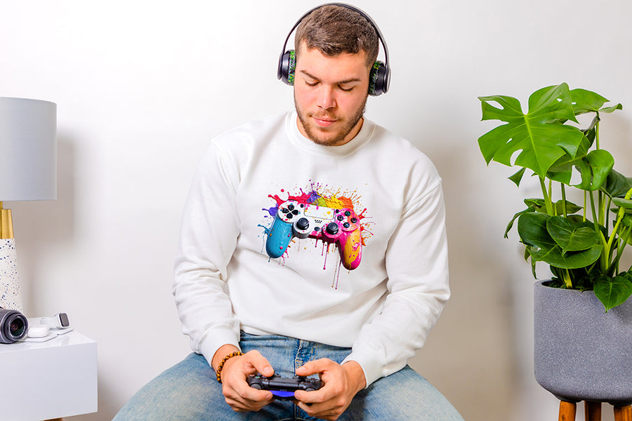 Melting Gaming Controller Watercolor Sublimation