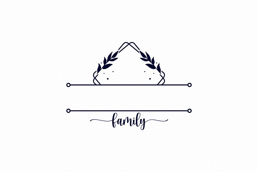 Family Monogram SVG, Family Name SVG