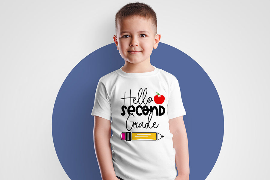 Back to School SVG - Hello Second Grade