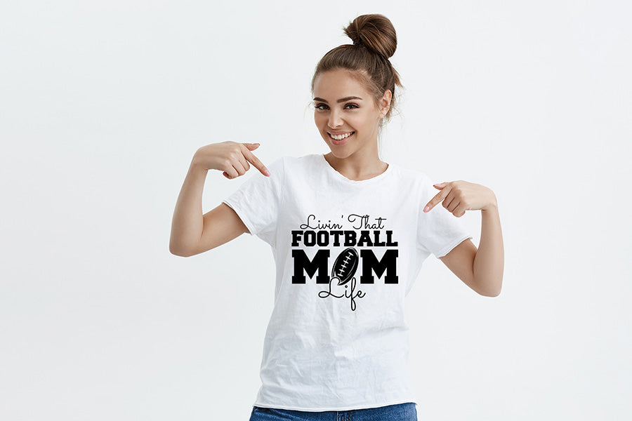 Livin That Football Mom Life | Football SVG