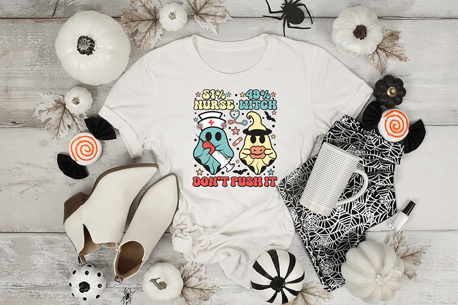 Halloween Nurse PNG Sublimation Design