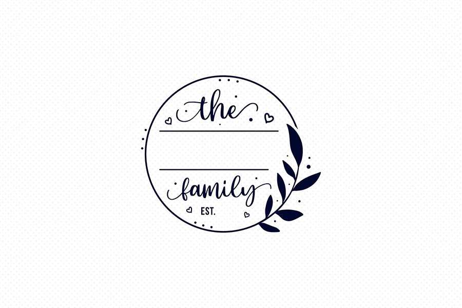 Family Name Monogram SVG, Family Sign SVG