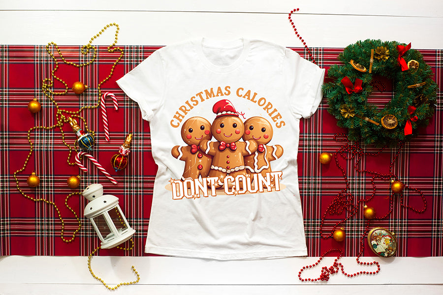 Christmas Calories Don't Count PNG Sublimation