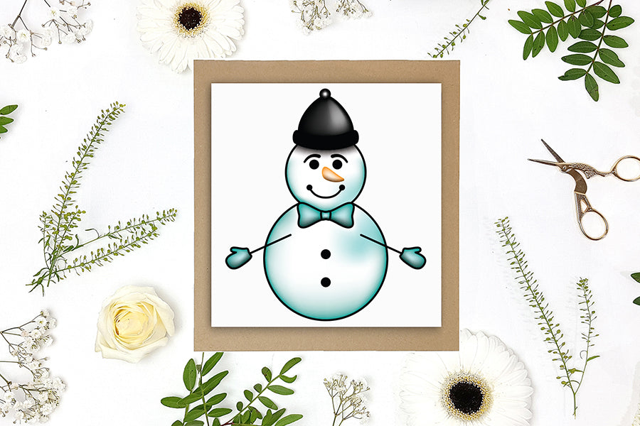 Christmas Snowman Clipart Bundle