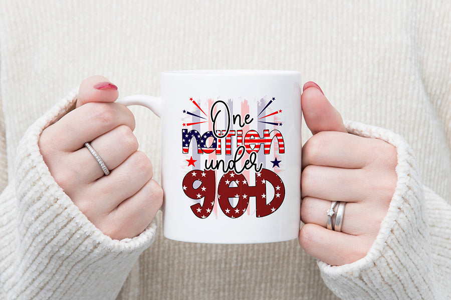 One Nation Under God | Patriotic Sublimation PNG
