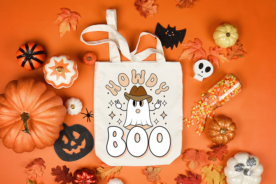 Retro Halloween Sublimation, Howdy Boo