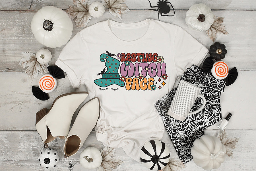 Resting Witch Face, Halloween Witch PNG