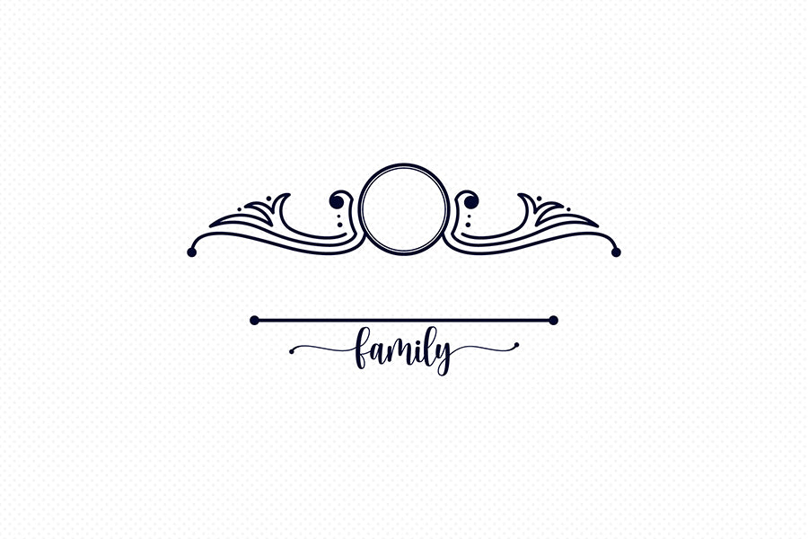 Family Monogram SVG Design | Monogram SVG