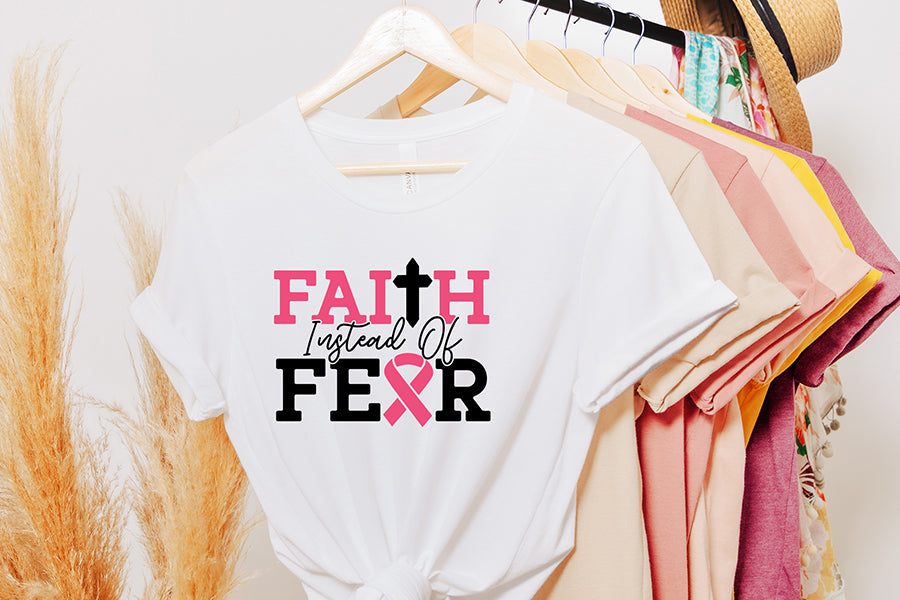 Faith Instead of Fear, Breast Cancer SVG