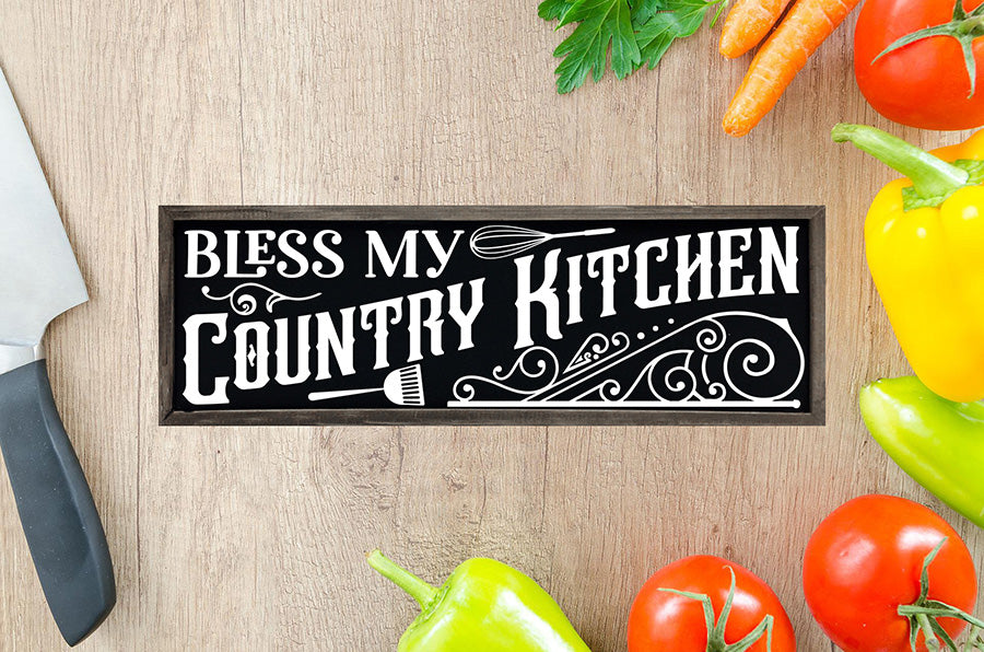 Bless My Country Kitchen - Vintage Kitchen Sign SVG