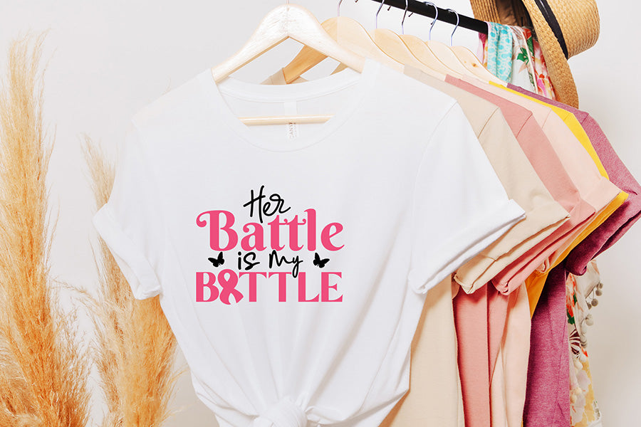 Her Battle is My Battle - Breast Cancer SVG