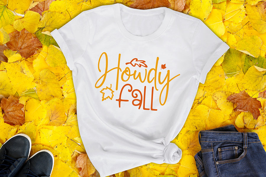 Fall SVG - Autumn SVG - Howdy Fall Cut File