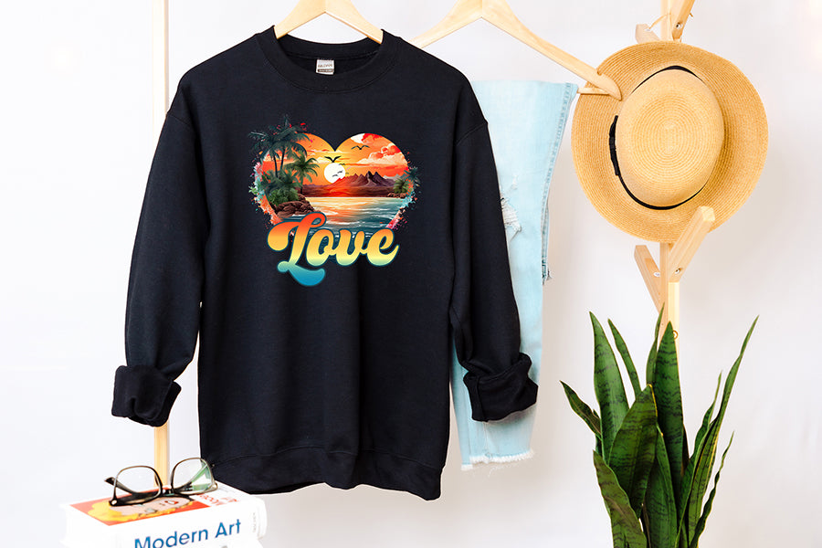 Summer and Beach Sublimation - Love PNG