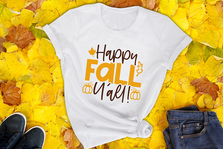 Fall SVG, Happy Fall Y'all SVG