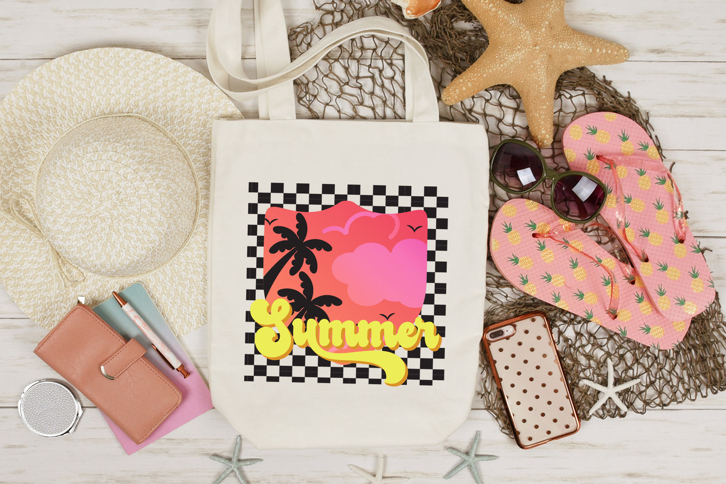 Retro Summer Sublimation Design PNG